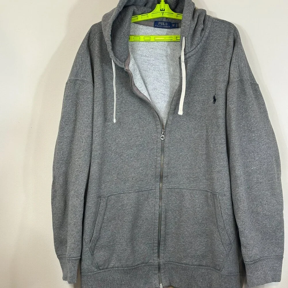 Ralph Lauren Polo Full Zip Thermal Lined Hood Jacket 4XB Big EUC